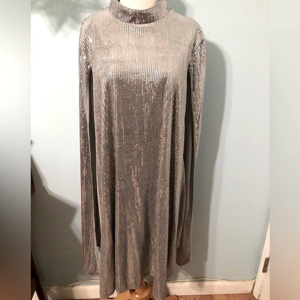 Stylewe Silver Sequin Dress Size Large NWT